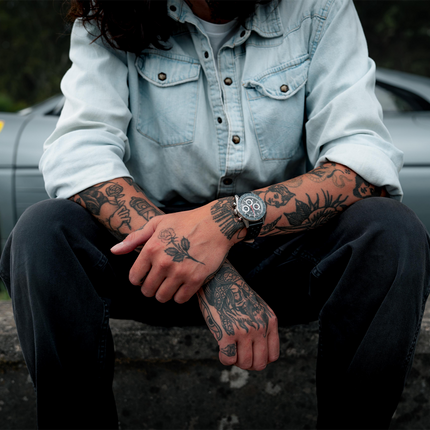 Nivada Grenchen Chronoking Mecaquartz Racing Carbon