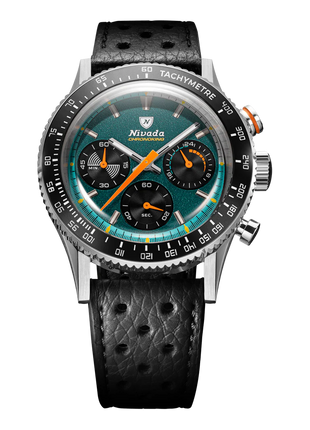 Nivada Grenchen Chronoking Mecaquartz Racing Green