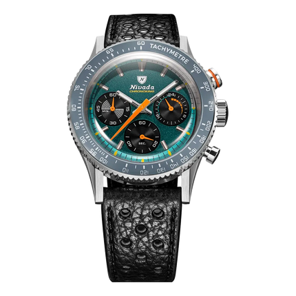 Nivada Grenchen Chronoking Mecaquartz Racing Green