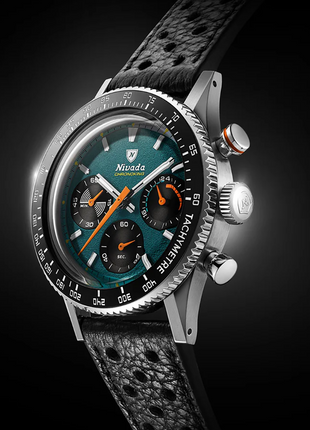 Nivada Grenchen Chronoking Mecaquartz Racing Green