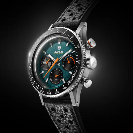 Nivada Grenchen Chronoking Mecaquartz Racing Green