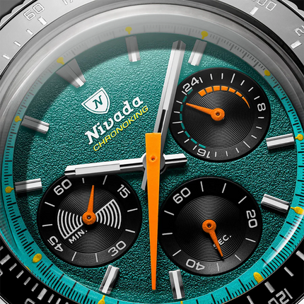 Nivada Grenchen Chronoking Mecaquartz Racing Green