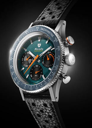 Nivada Grenchen Chronoking Mecaquartz Racing Green