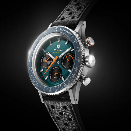 Nivada Grenchen Chronoking Mecaquartz Racing Green