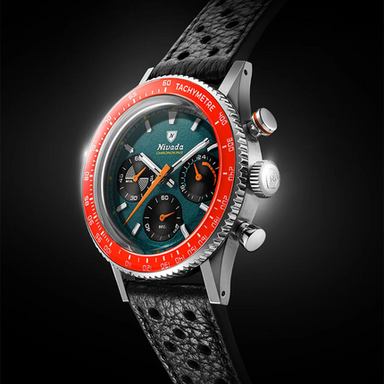 Nivada Grenchen Chronoking Mecaquartz Racing Green
