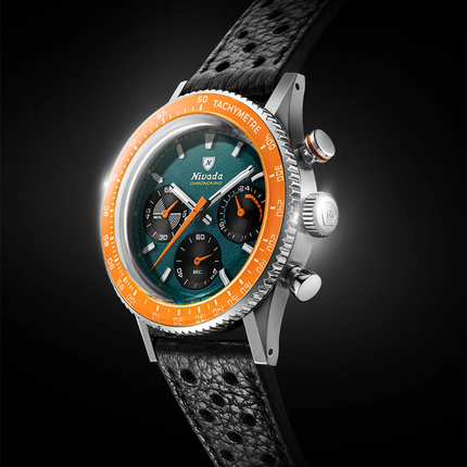 Nivada Grenchen Chronoking Mecaquartz Racing Green