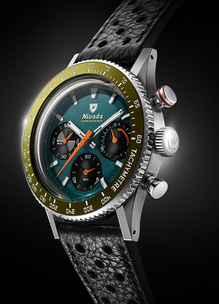 Nivada Grenchen Chronoking Mecaquartz Racing Green