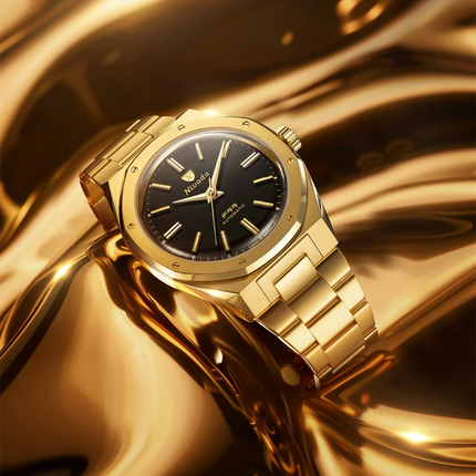 Nivada Grenchen F77 Mark II Gold