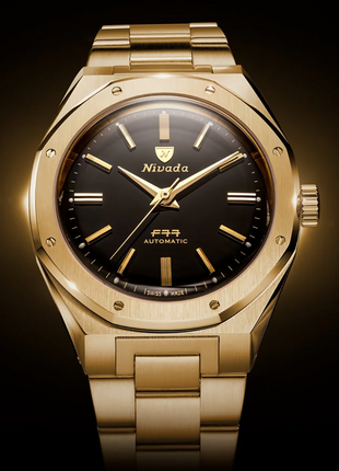 Nivada Grenchen F77 Mark II Gold