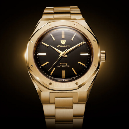 Nivada Grenchen F77 Mark II Gold