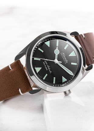 Nivada Grenchen Super Antarctic Black Green Lume