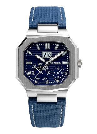 NO IDENTITY Cuboid Navy Leather