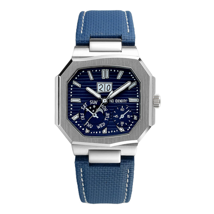 NO IDENTITY Cuboid Navy Leather