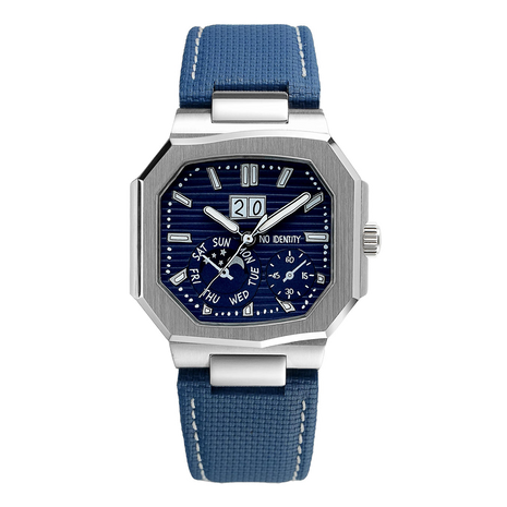 NO IDENTITY Cuboid Navy Leather