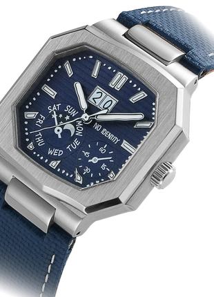 NO IDENTITY Cuboid Navy Leather