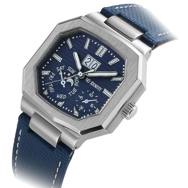 NO IDENTITY Cuboid Navy Leather