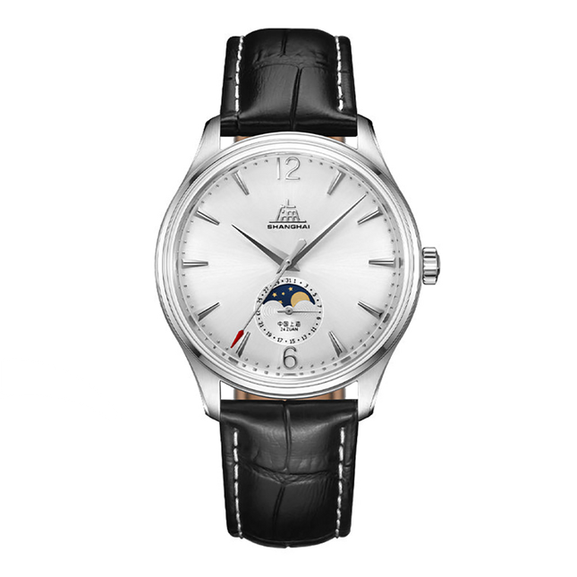 Shanghai Watches 1955 Moonphase 39mm Special Edition Silver