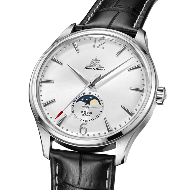Shanghai Watches 1955 Moonphase 39mm Special Edition Silver