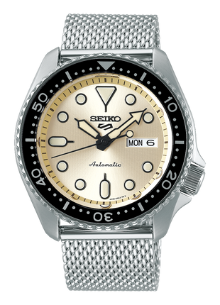 Seiko 5 Sports SRPE75K1 Gold Mesh SSB