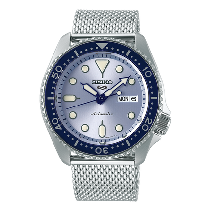 Seiko 5 Sports SRPE77K1 Silver Mesh SSB