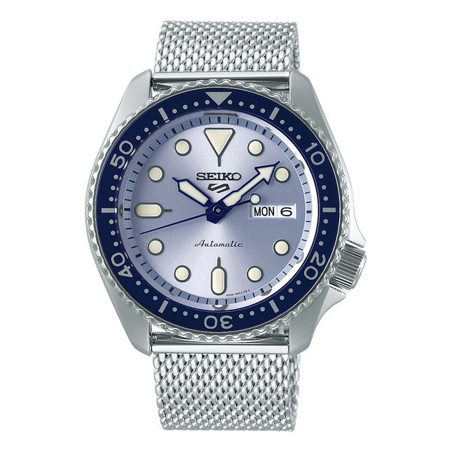 Seiko 5 Sports SRPE77K1 Silver Mesh SSB