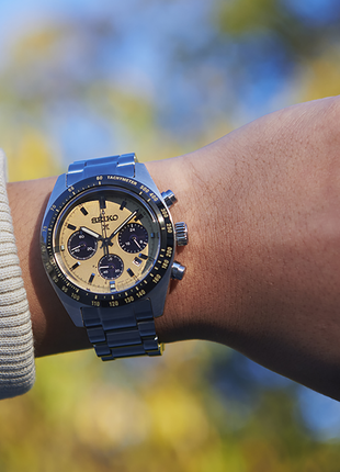 Seiko Prospex SSC817P1 Speedtimer Solar Chrono Gold