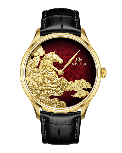 Shanghai Watch Auspicious Steeds 40mm - Red Dial Limited Edition