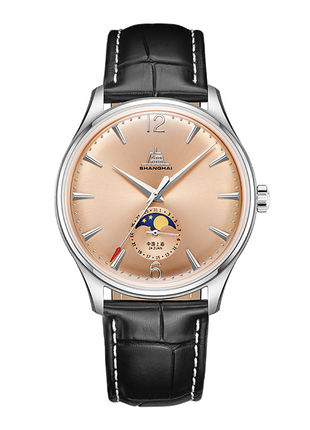 Shanghai Watch Pioneer Moonphase 39mm - Salmon Dial Special Edition