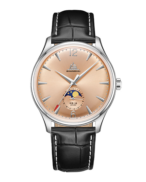 Shanghai Watch Pioneer Moonphase 39mm - Salmon Dial Special Edition