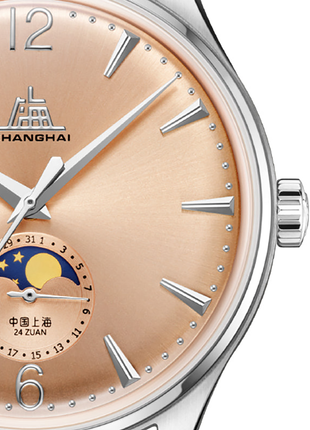 Shanghai Watch Pioneer Moonphase 39mm - Salmon Dial Special Edition