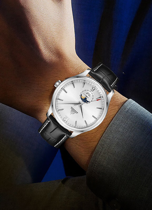 Shanghai Watch Pioneer Moonphase 39mm - Silver Dial