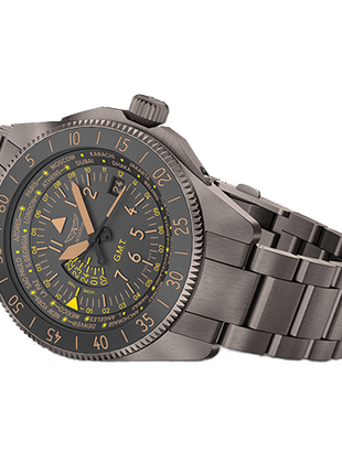 Aviator Airacobra GMT Grey PVD Bracelet