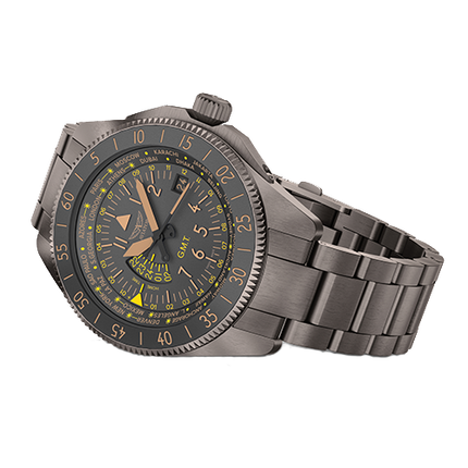 Aviator Airacobra GMT Grey PVD Bracelet