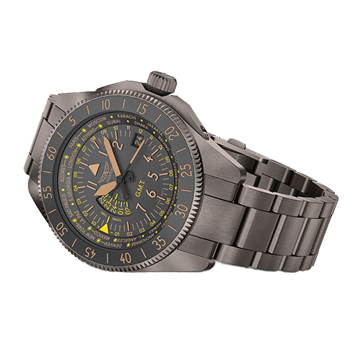 Aviator Airacobra GMT Grey PVD Bracelet