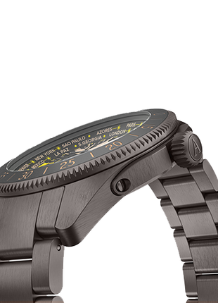 Aviator Airacobra GMT Grey PVD Bracelet
