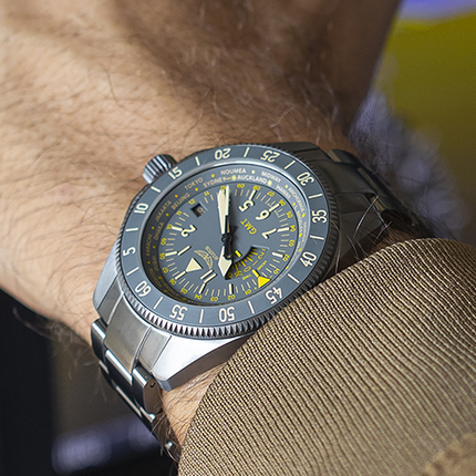 Aviator Airacobra GMT Grey PVD Bracelet