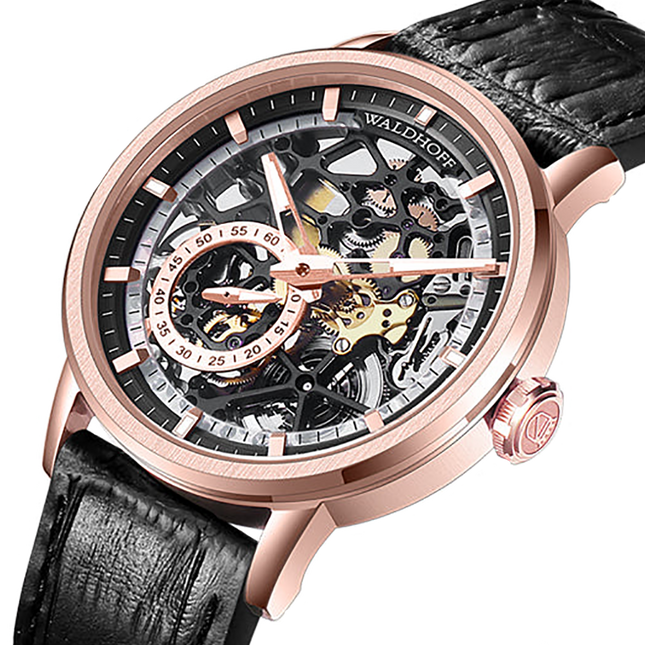 Waldhoff Pioneer Rose Gold Obsidian