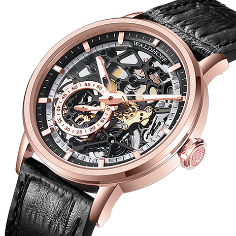 Waldhoff Pioneer Rose Gold Obsidian