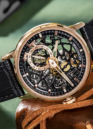 Waldhoff Pioneer Rose Gold Obsidian