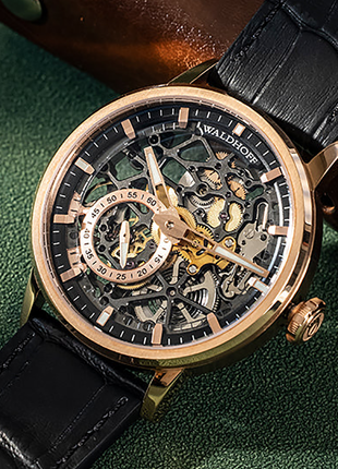 Waldhoff Pioneer Rose Gold Obsidian