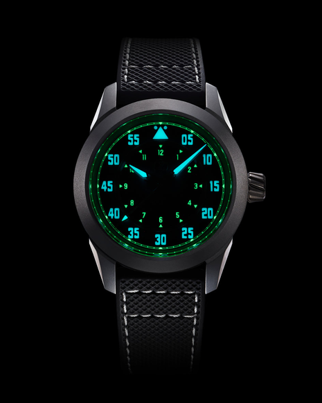 Zelos Eagle 2 Titanium Carbon - Pilot Automatic Watch with LJP G100