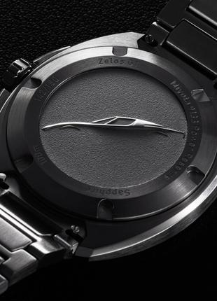 Zelos GT Carbon Teal 40mm - Forged Carbon Dial Automatic Watch