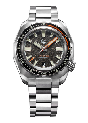 Zelos Hammerhead V3 Granite 44mm - Titanium Automatic Diver Watch