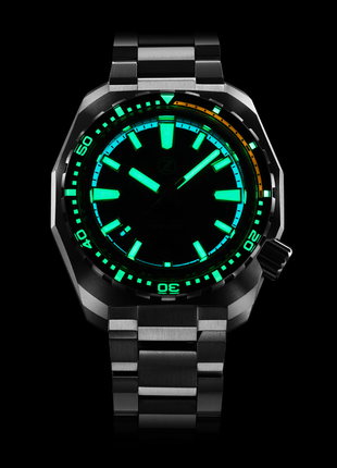Zelos Hammerhead V3 Granite 44mm - Titanium Automatic Diver Watch