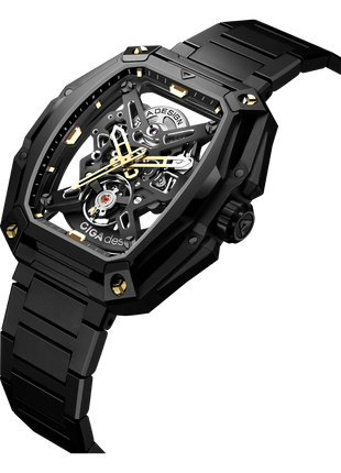 CIGA DESIGN Hunter Gold Automatic Skeleton Watch