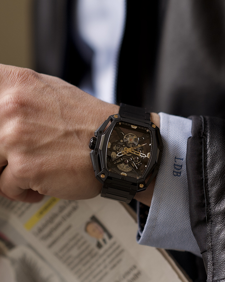 CIGA DESIGN Hunter Gold Automatic Skeleton Watch