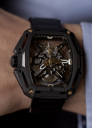 CIGA DESIGN Hunter Gold Automatic Skeleton Watch