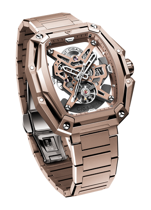 Side profile of the CIGA DESIGN Hunter Vintage Rose Gold 
