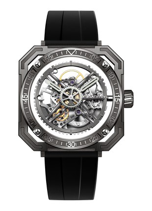 CIGA Design Magician titanium interchangeable square case front view