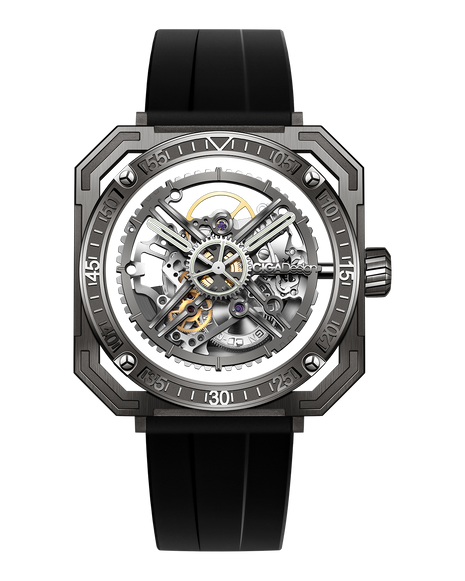 CIGA Design Magician titanium interchangeable square case front view